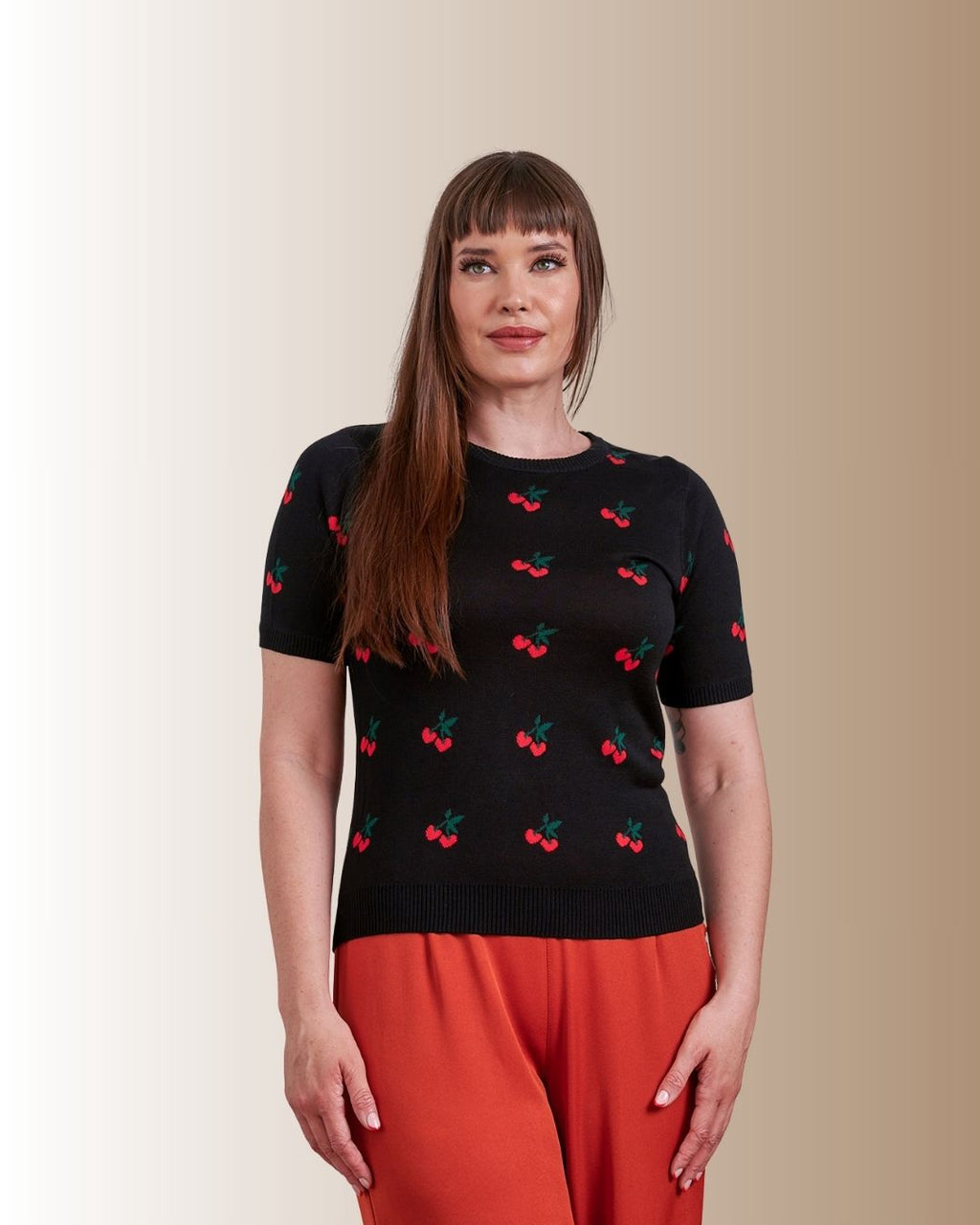 Banned Sonia Fair Isle Cherries Jumper
