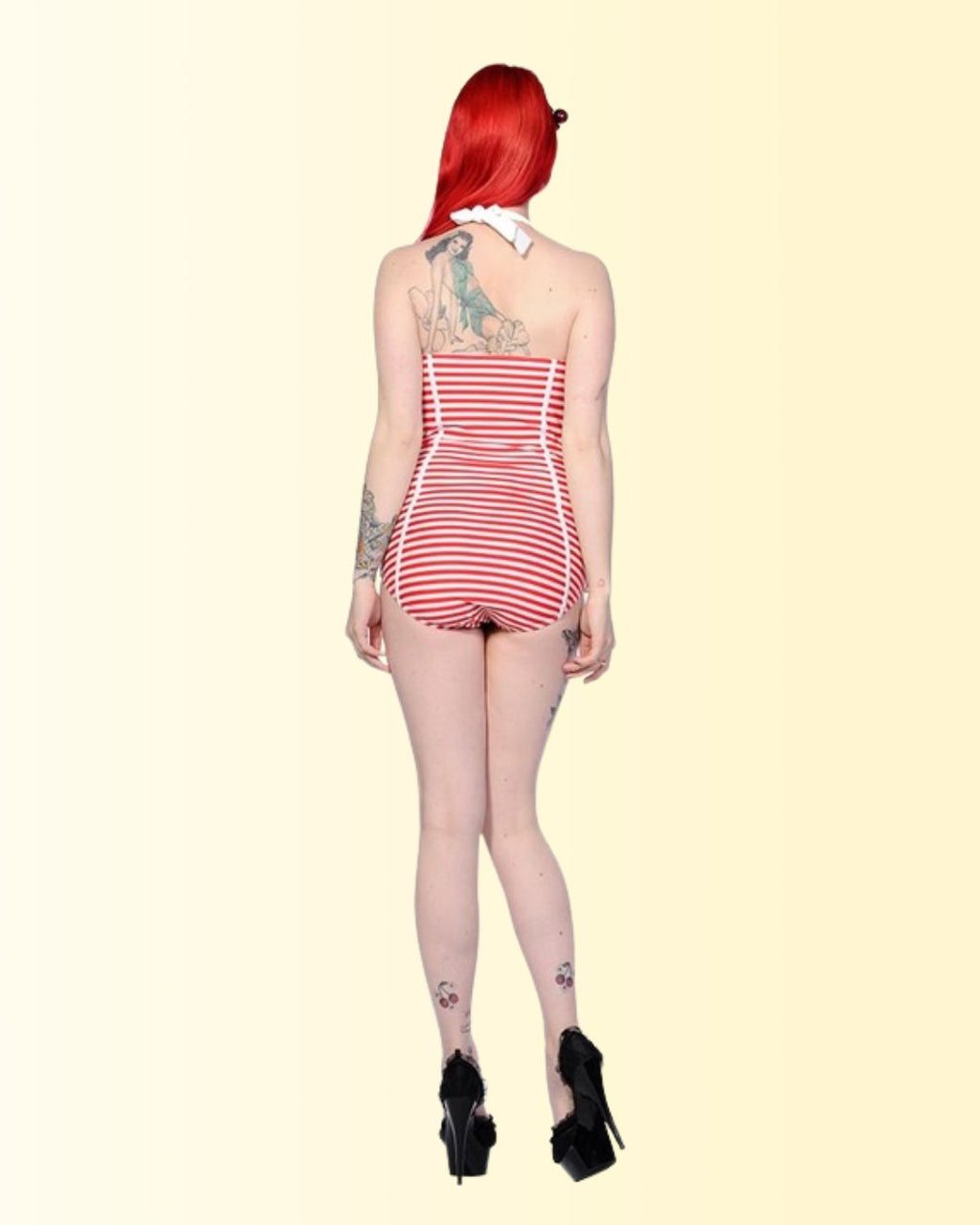 Banned Red White Anchor Swimsuit
