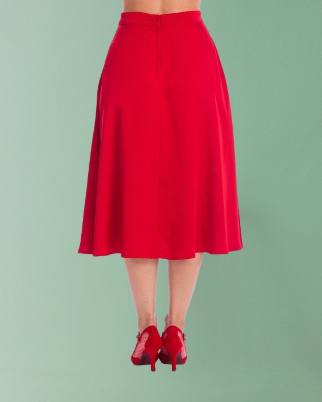 Banned Strawberry Red Swing Skirt