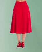 Banned Strawberry Red Swing Skirt