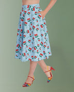 Banned Cherry Cartoon Skirt
