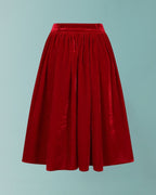 Banned Millie Velvet Swing Skirt