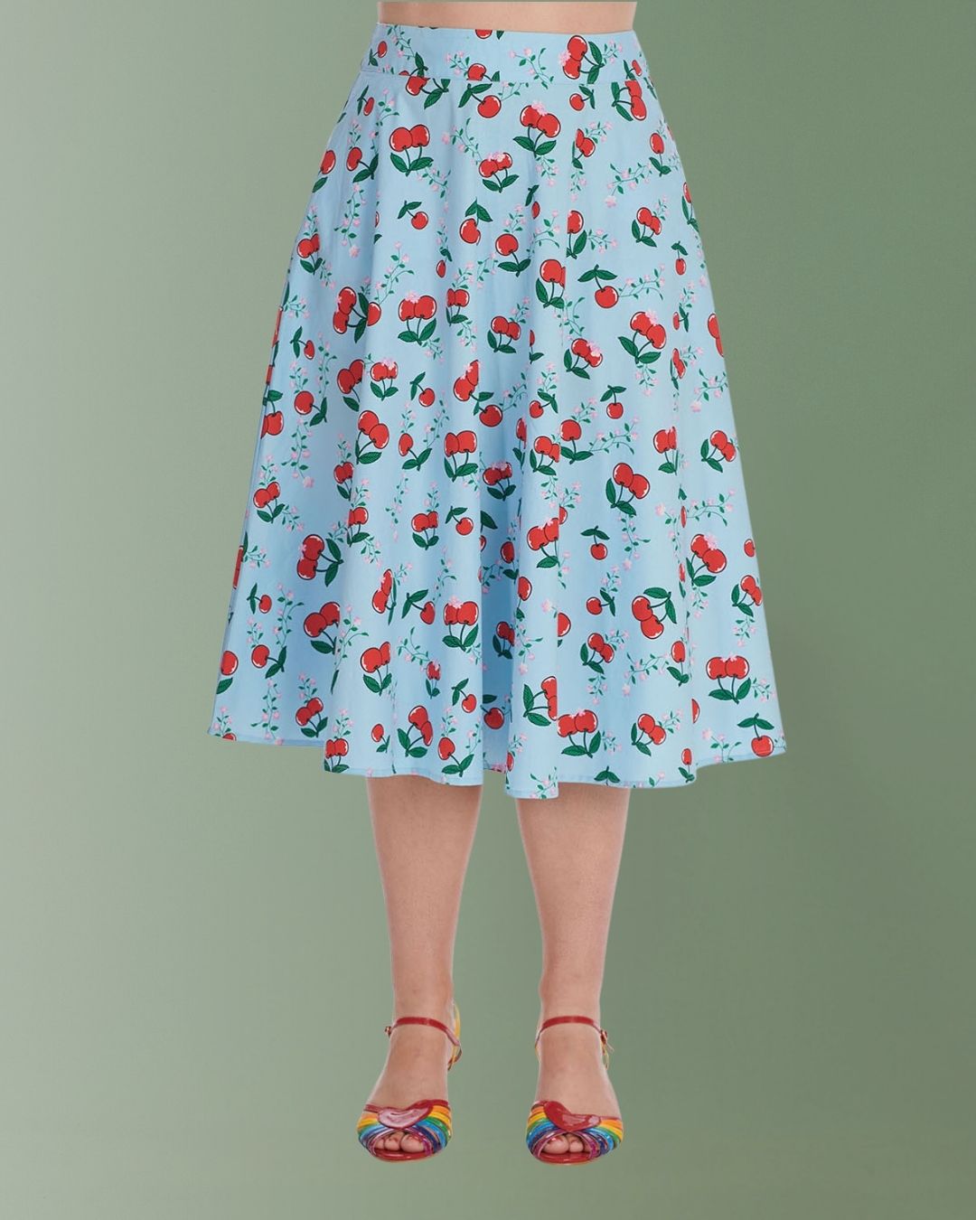 Banned Cherry Cartoon Skirt