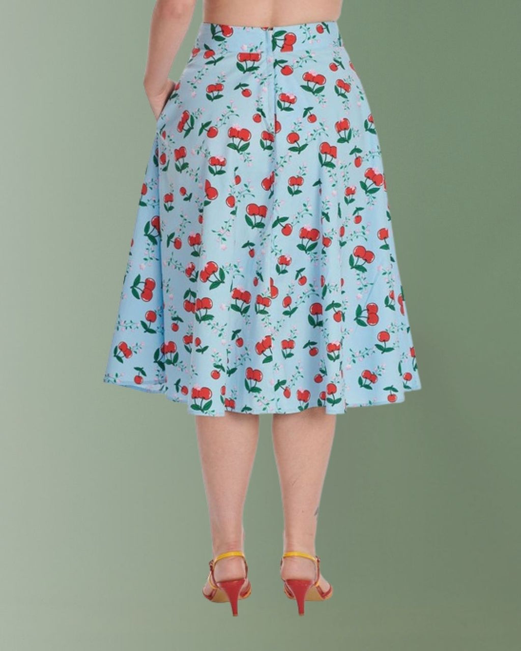 Banned Cherry Cartoon Skirt