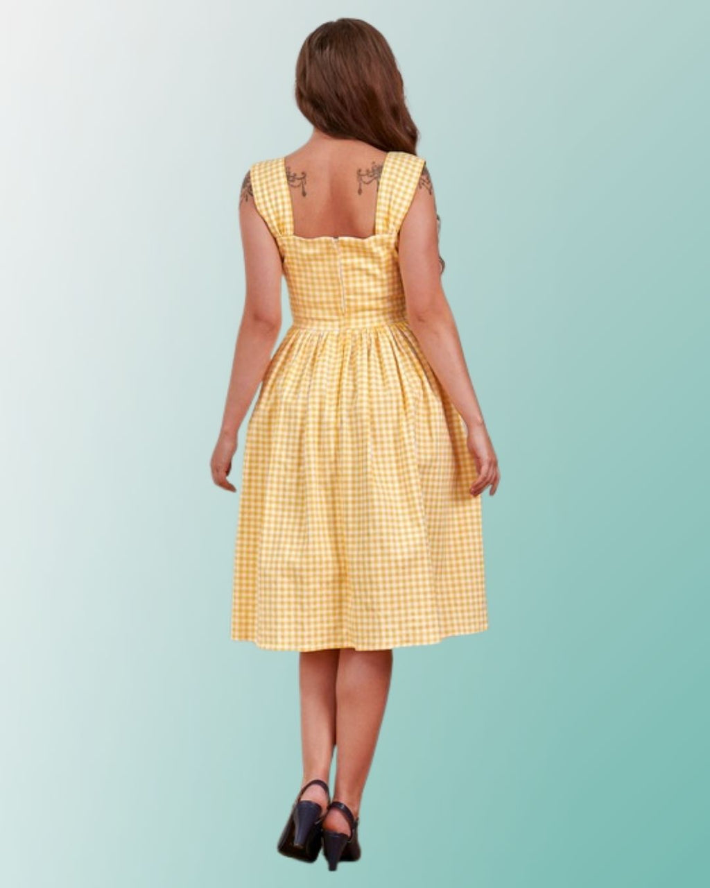 Banned Eliza Gingham Swing Dress