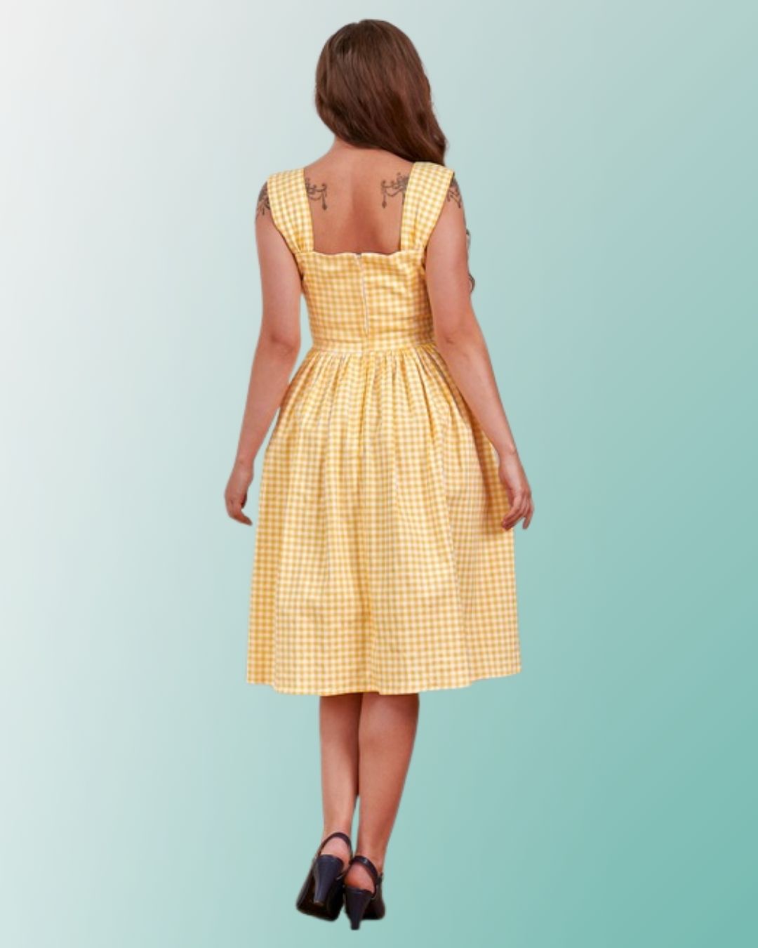 Banned Eliza Gingham Swing Dress