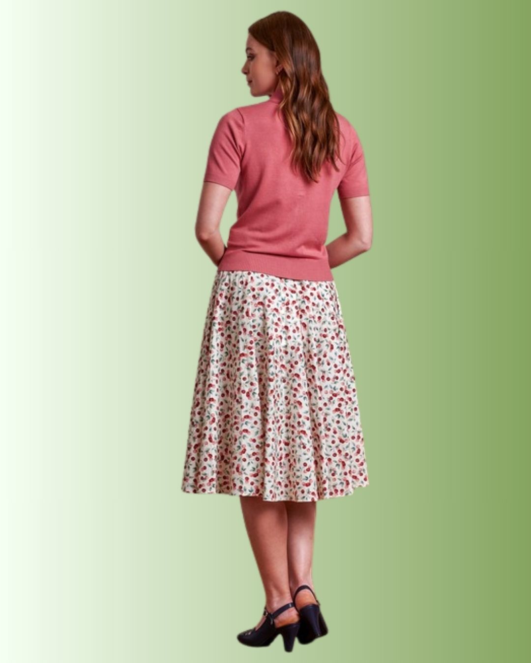 Banned Cary Cherry Skirt