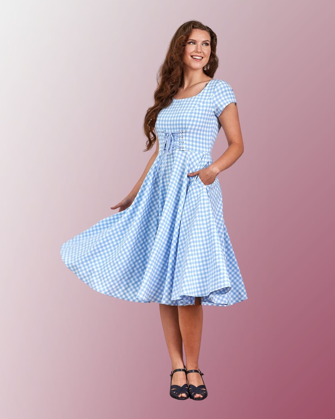 Banned Lola Gingham Swing Dress