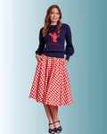 Banned Cary Picnic Check Swing Skirt