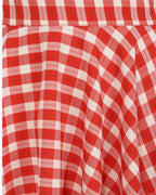Banned Cary Picnic Check Swing Skirt