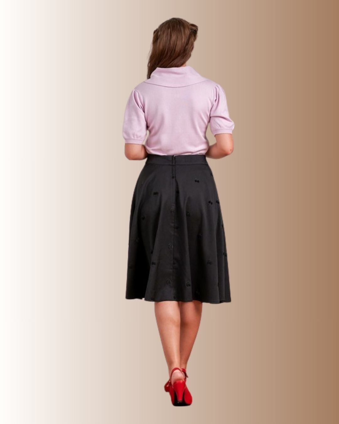 Banned Annie Black Cherry Skirt