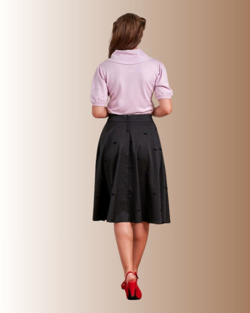 Banned Annie Black Cherry Skirt