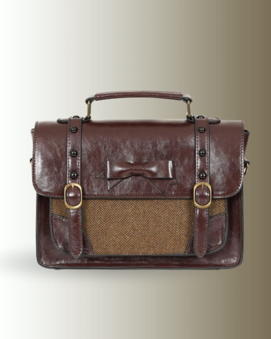Banned Herringbone Heirloom Satchel Bag