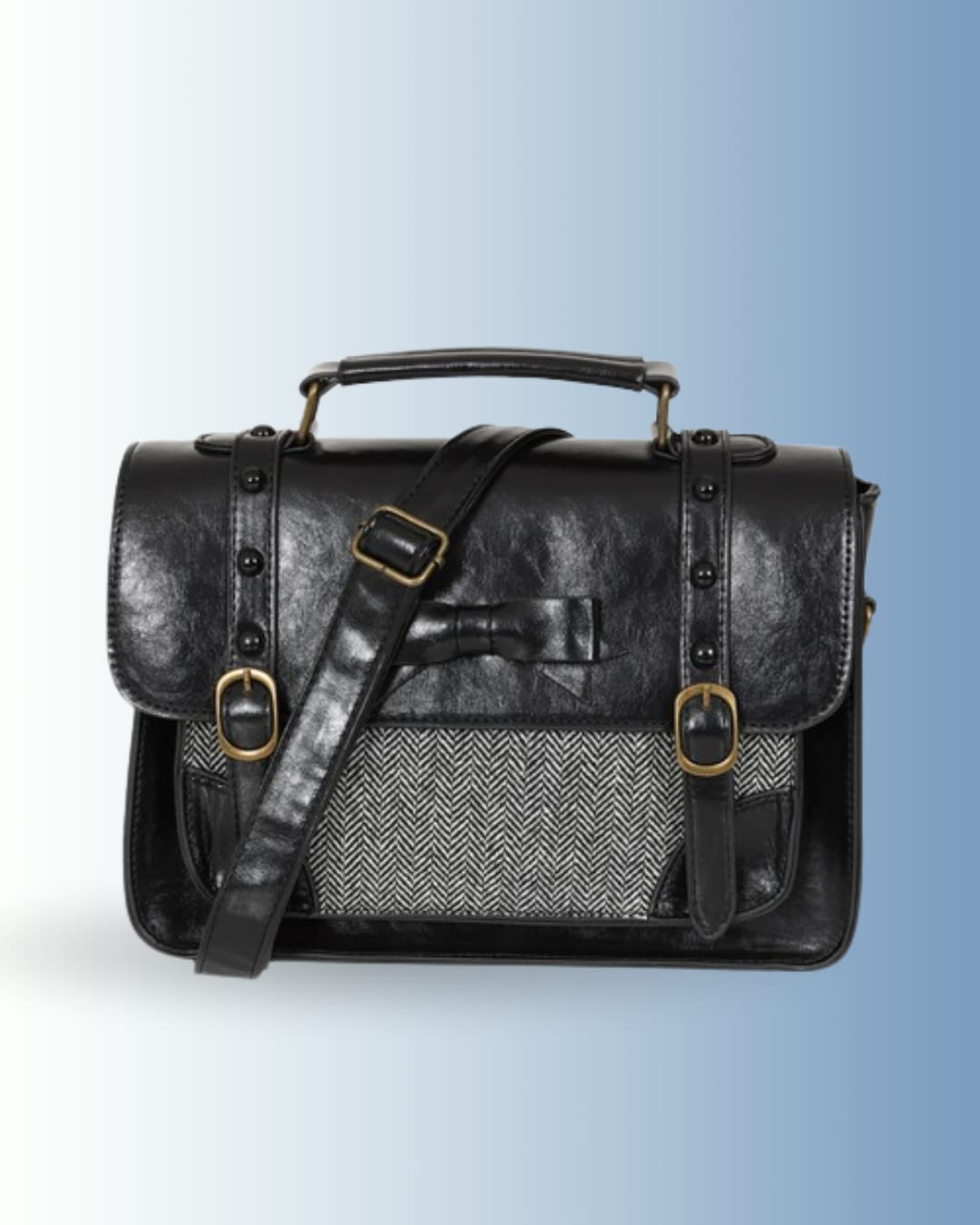 Banned Herringbone Heirloom Satchel Bag