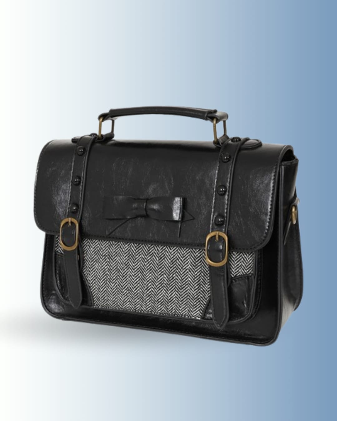 Banned Herringbone Heirloom Satchel Bag
