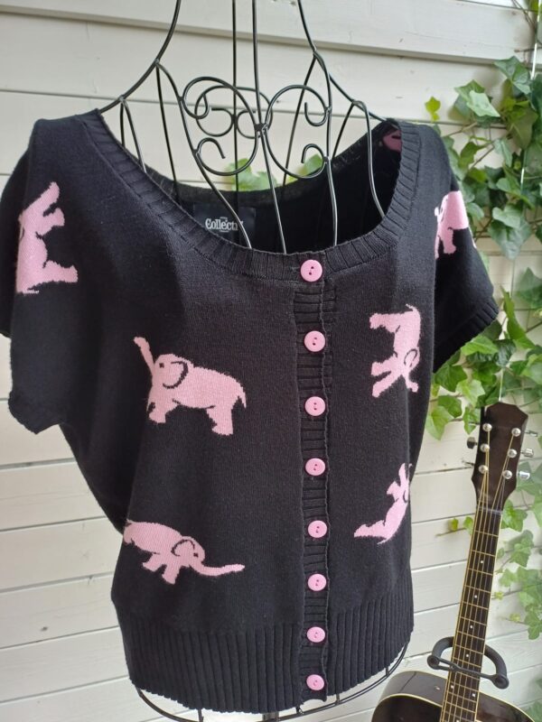 Collectif Tipsy Pink Elephant Vestje 🐘