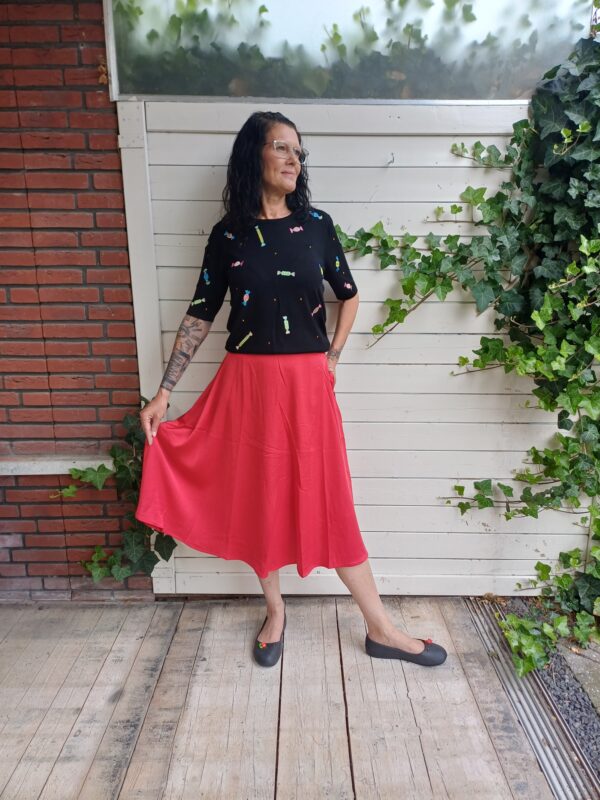 Banned Strawberry Red Swing Skirt 😍